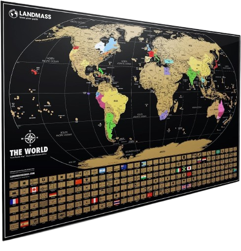 Cuadro Mapa Mundial de Viajes